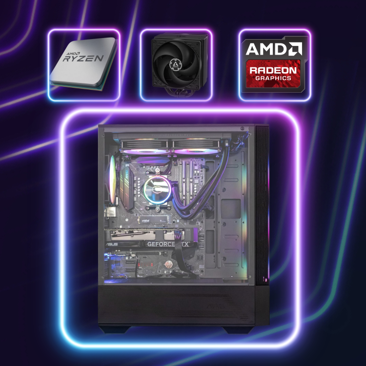 Specyfikacja komputera gamingowego RYZEN 5 7500 RX 9060 XT 32 GB DDR5 1 TB M.2