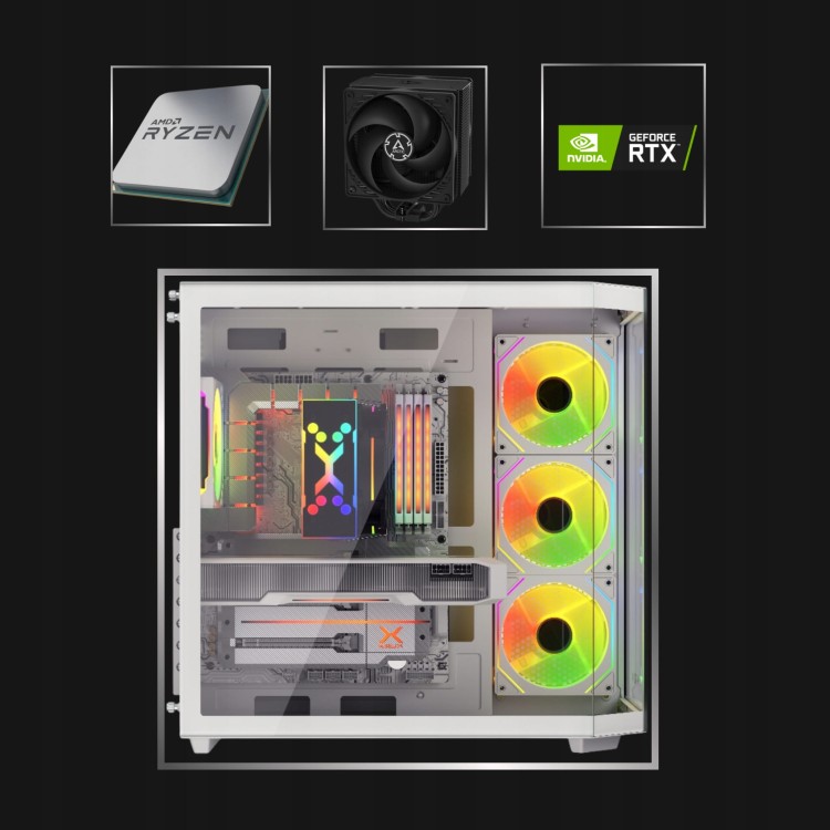 Komputer gamingowy RYZEN 7 7800X3D RTX 5070 Ti 32 GB DDR5 2 TB M.2 - zdjęcie produktu 11