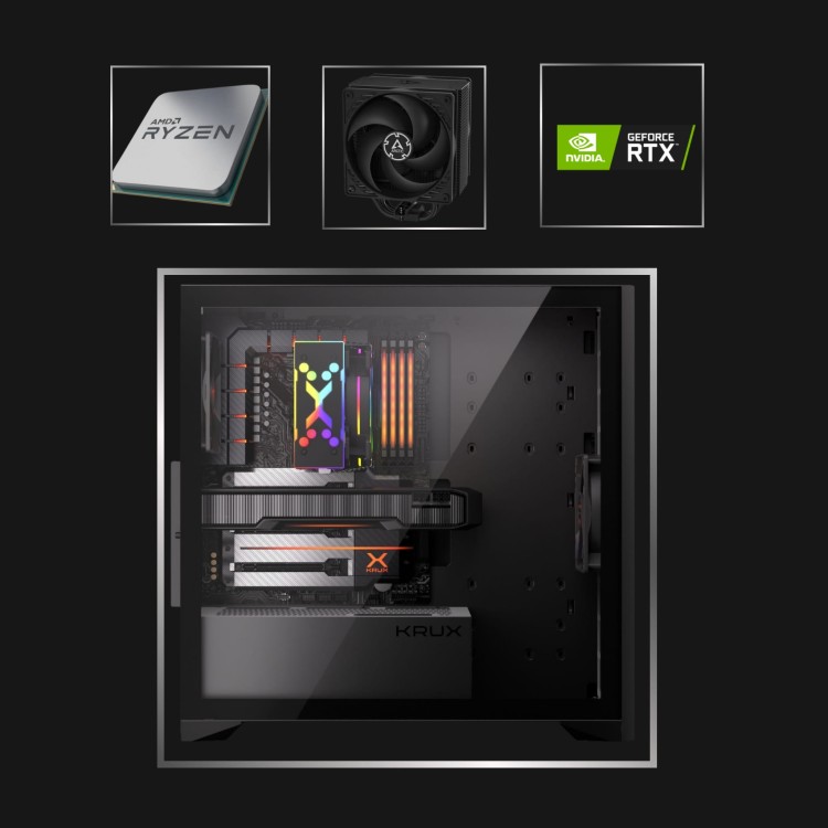 Komputer gamingowy RYZEN 7 7800X3D RTX 5070 Ti 32 GB DDR5 2 TB M.2 - zdjęcie produktu 3