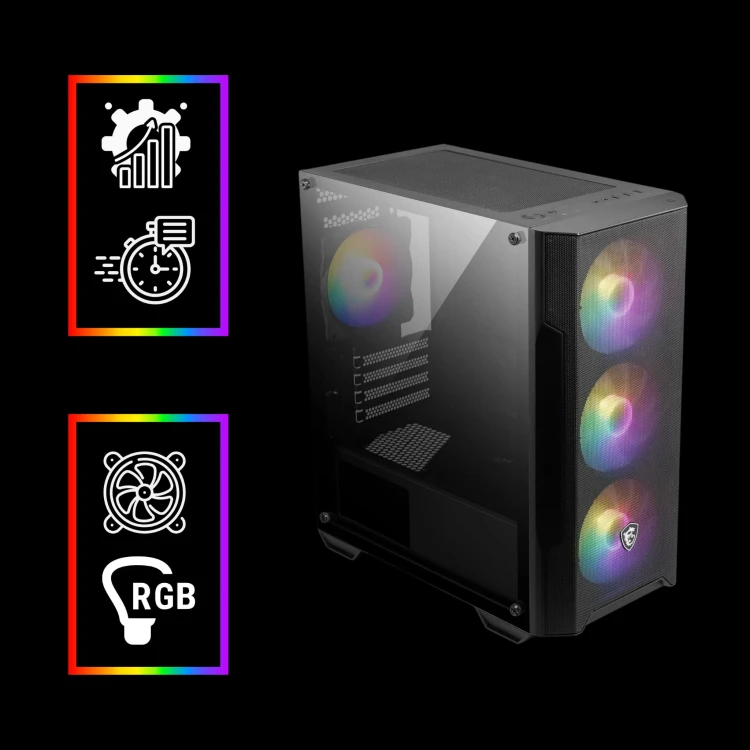 Komputer RYZEN 5 RX 7600 16 GB DDR4 500 GB M.2 Gamingowy - zdjęcie produktu 3