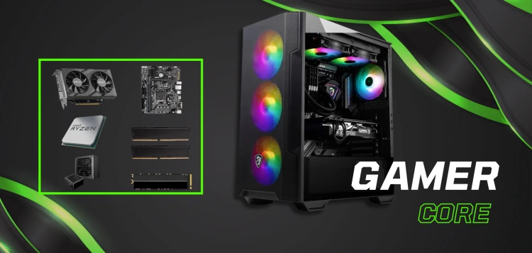 Komputer RYZEN 5 RX 7600 16 GB DDR4 500 GB M.2 Gamingowy - zdjęcie produktu 8
