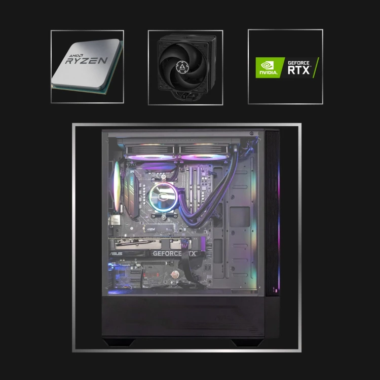 Komputer RYZEN 5 9600X RTX 5060 Ti 32 GB DDR5 2 TB M.2 + Monitor Zestaw Gamingowy 4w1 - zdjęcie produktu 6