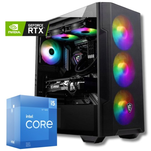 Komputer gamingowy I5 12400 RTX 3050 16 GB DDR4 500 GB M.2 SSD - widok główny