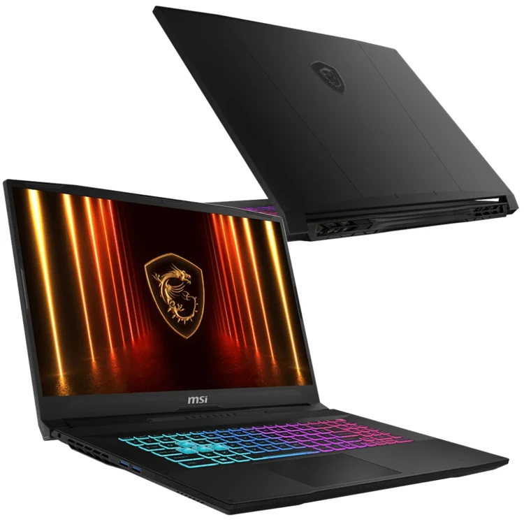 MSI Katana widok z przodu i z tyłu