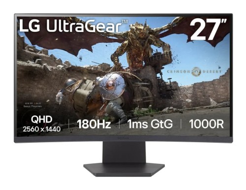 Monitor LCD LG 27GS60QC-B 27 " 2560 x 1440 px IPS PLS - zdjęcie produktu 2