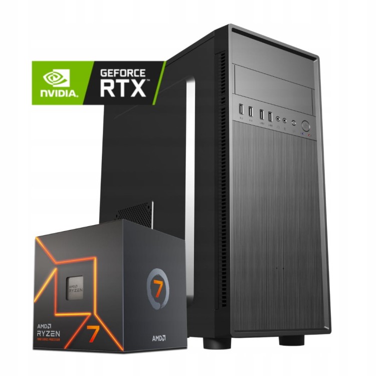 Komputer dla grafika RYZEN 7 RTX 5060 Ti (16 GB) 32 GB/1 TB - widok główny