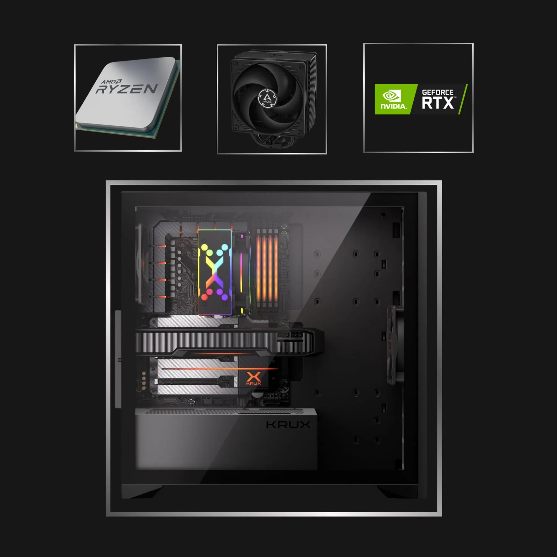 Komputer Gamingowy Ryzen 7 7800X3D RTX 5070Ti 32GB DDR5 2TB M2 Windows 11